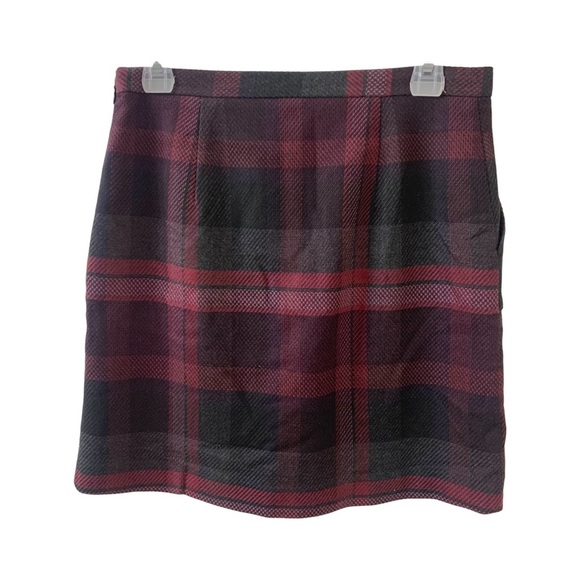 Le Chateau Clueless Mini Skirt Black Purple Plaid Y2K Academia Women’s Small - Picture 2 of 11